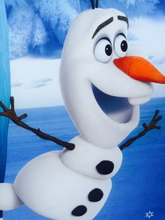 a cartoon character with an orange carrot in his mouth