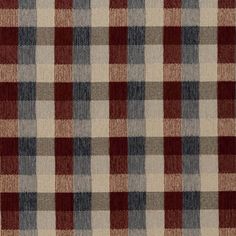 a checkered fabric pattern in red, grey and white