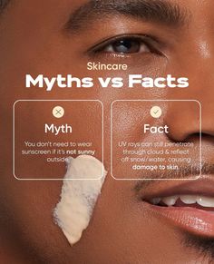 Myth or Fact: No sun, no sunscreen needed? ☀️🤔 Spoiler alert: UV rays don't take a day off! Even on cloudy days, your skin needs protection. Swipe up to learn why Buttah’s sunscreen should be part of your daily routine, rain or shine! ⁠ ⁠ Drop your thoughts in the comments—do you use sunscreen every day?⁠ ⁠ #SunSmart #ButtahSunscreen #SkincareMyths Truth Vs Myth, Skincare Information, Skin Ads, Skin Care Design, Vs Design, Creative Ad, Skincare Post, Skin Care Instagram Post Ideas, Beauty Education