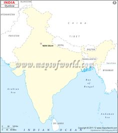 India Outline Map Outline Map Of Ancient India, Printable Map Of India, India Map Outline Printable, India Map With Cities Labeled, India River Map Outline, India Physical Map Outline, India Outline Map A4 Size, Map Of India With Highlighted Regions, Chhota Udepur Map Outline