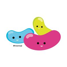 two cartoon characters are standing next to each other, one is smiling and the other has his eyes closed