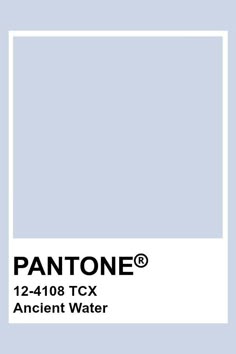 pantone's 12 - 108 tcx ancient water is shown in this image