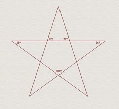 an image of a star that has three sides and one side with the same point on it