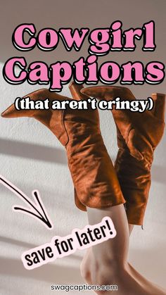 Ditch the cheesy one-liners! If you’re a Western soul looking for authentic cowgirl captions, this list is packed with laid-back, effortless, and fun Instagram-ready phrases. Whether you're saddling up for a trail ride, kicking up dust at a country dance, or just showing off your rustic cowgirl aesthetic, these non-cringy captions will fit the vibe. From wild west quotes to ranch life inspo, save this for your next post and let your cowgirl spirit shine! 🤎 Stampede Captions, Country Captions For Girls, Disco Cowgirl Captions, Western Captions Instagram Short, Cowgirl Themed Quote, Coastal Cowgirl Captions, Country Insta Captions, Cowgirl Insta Captions, Western Insta Captions