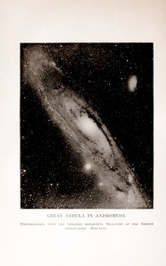 an old photo of the andromeda galaxy