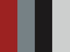the color scheme is red, black and grey