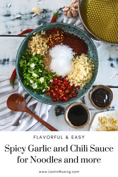 spicy garlic and chili sauce for noodles and more