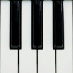 the keys of a piano are black and white