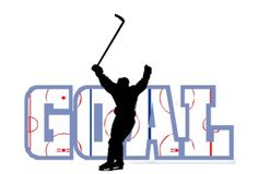 the silhouette of a man holding a baseball bat in his hands with the word goliade on it