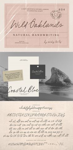 some type of handwriting that is being used to write letters and other writing materials, including ink