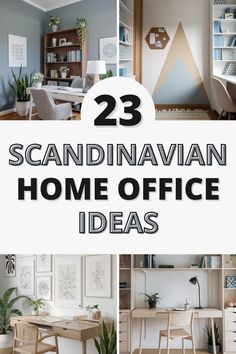 Scandinavian home office design ideas