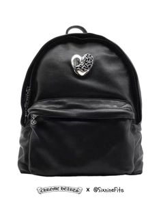 Chrome Hearts Love Mini Backpack Chrome Hearts Leather, Heavy Jacket, Biker Leather, Star Bracelet, Chrome Hearts, Mini Backpack, Cartoon Art Styles, Backpack Purse, Fashion Art