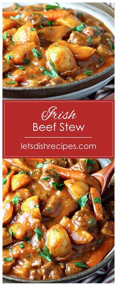 two pictures of the same dish in different pans