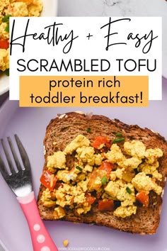 scrambled tofu for babies and toddlers