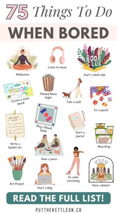 Fun New Things To Learn, To Do List At Home, Useful Things To Do, Fun Activities To Try, Fun Activities Ideas, Ideas For To Do List, To Do Ideas, Relaxing Activities For Teens, What Do You Do In Your Free Time