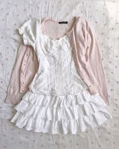 Coquette Outfit Ideas Aesthetic, Shoujo Girl Clothes, Pink Clothing Coquette, Cute Shoujo Clothes, Shoujo Girl Clothing, Shoujo Clothes, Pink Shoujo Outfit, Shoujo Clothing, Pink Sweater Outfit Coquette