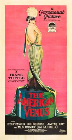 an old movie poster for the american venus