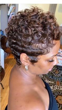 Work Date Outfit, Finger Waves On Short Curly Hair, After Five Attire For Women Party, Perm Cut Haircuts Short Hairstyles, Curly Pixie Haircut Black Women Natural Hair Short Cuts, Permed Short Hairstyles Black Women, Finger Waves And Pin Curls Black Women, Short Permed Hairstyles Black Women, Fingerwaves And Pincurls