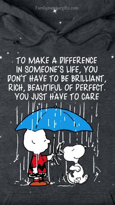 snoop and his dog are sharing an umbrella in the rain, saying to make a preference in someone's life you don't have to be brilliant