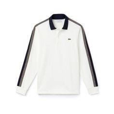 Men's Lacoste Made In France Regular Fit Piqué Polo | LACOSTE Luxury Sporty Polo Shirt, Lacoste Flag Code, Classic Lacoste Design, Mens Lacoste, Lacoste Shirt Men, Burberry Polo Shirt White, White Sporty Polo Shirt With Branding, Lacoste Long Sleeve Polo Shirt, Lacoste Colorblocked Polo