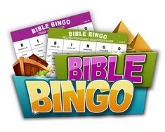 the bible bingo game is on display