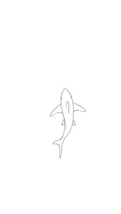 a drawing of a shark with its mouth open
