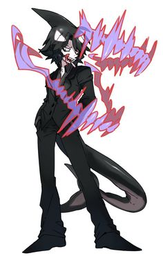 an anime character with black hair and purple eyes, standing in front of a white background