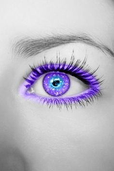 Purple Mythical Creature Eye, Blue Purple Eyes, Blue Eyes That Look Purple, Blue And Purple Eyes, Blue And Violet Eyes, Bluish Purple Eyes, Purple And Blue Eye Art, Purple Eyes Fantasy, Purple Mystical Eye