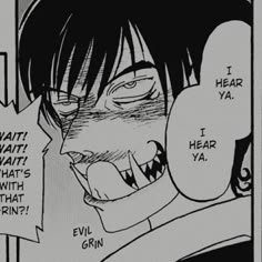 a comic strip with an evil looking man and the caption that says i hear ya