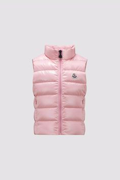 Pink Ghany Down Gilet - Down Jackets & Vests for Children | Moncler GB Moncler Pink And White, Moncler Pink And White Coat, Moncler Cherame Pink, Moncler Pink Puffer, Pink Moncler, Pink Moncler Jacket, Moncler Gilet, Gilet Moncler, Moncler Suyen Pink Jacket