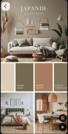 an image of a living room with different colors