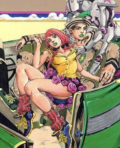 an image of a man and woman in the back of a truck