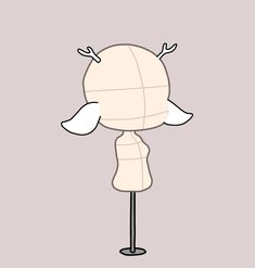 a cartoon character standing on top of a pole