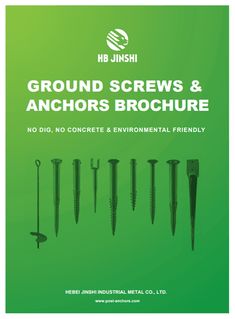ground screws and anchors brochure no dig, no concrete & environmental friendly
