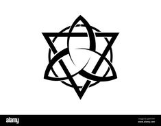 the star of david with two intertwined circles