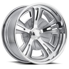 an aluminum wheel on a white background