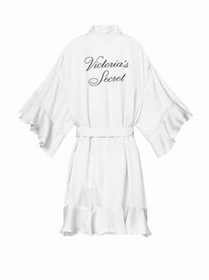 Vs Robe Aesthetic, Victoria Secret Wishlist, Vs Dressing Gown, Victoria Secret White, Victoria Secret Robe, Victoria Secret Show Robe, Victoria Secret Bride Robe, Bathrobe Victoria Secret, White Victoria Secret Robe