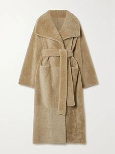 Teddy Shearling Coat, Toteme Coat, Luxury Classic Shearling Outerwear, Toteme Shearling Coat, Net A Porter Coat, Joseph Shearling Coat, Elegant Luxury Shearling Outerwear, Totême Shearling Jacket, Chloe Floor-length Shearling Coat