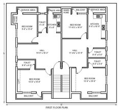 the floor plan for a two story house with three bedroom, one bathroom and an attached garage
