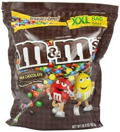 m & m's milk chocolate candy bag