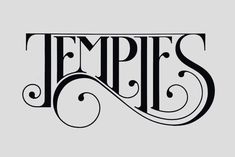 the word tempests written in black ink on a gray background