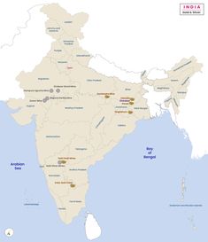 map of india showing the major cities