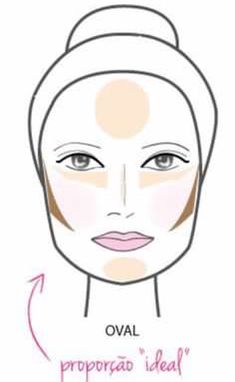 Oval Face Drawing Reference, Contour For Oval Face, Contouring For Beginners Oval Face, Contour Placement Oval Face, Soft Oval Face, Makeup Tutorial Oval Face, Contour An Oval Face, Oval Face Shape Contour, Oval Face Contour And Blush