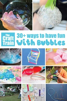 30 + ways to have fun with bubbles