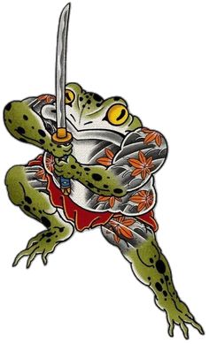 Samurai frog