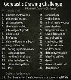 a blackboard with some writing on it and the words gorettastic drawing challenge