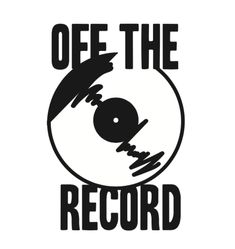 the logo for off the record, with an eyeball in the center and words above it