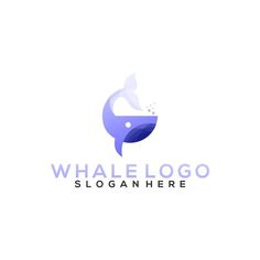Whale Logo With Ocean Theme, Whale Logo On Blue Background, Whale Logo Design Collection, Whale Logo Design, Whale Logo Png, Cute Whale Logo, Logo For Whale, Cute Whale Logo Art, Cute Whale Logo Design