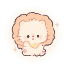 a small white teddy bear sitting on top of a white floor next to a wall