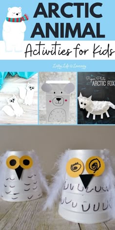 Arctic Lesson Plans For Preschool, Artic Animals For Kids, Arctic Region Learning Activities, Arctic Craft, Kids Learning About Arctic Wildlife, Arctic Themed Educational Activity, Arctic Animal Craft, Arctic Animals Craft, Arctic Tern Educational Resources